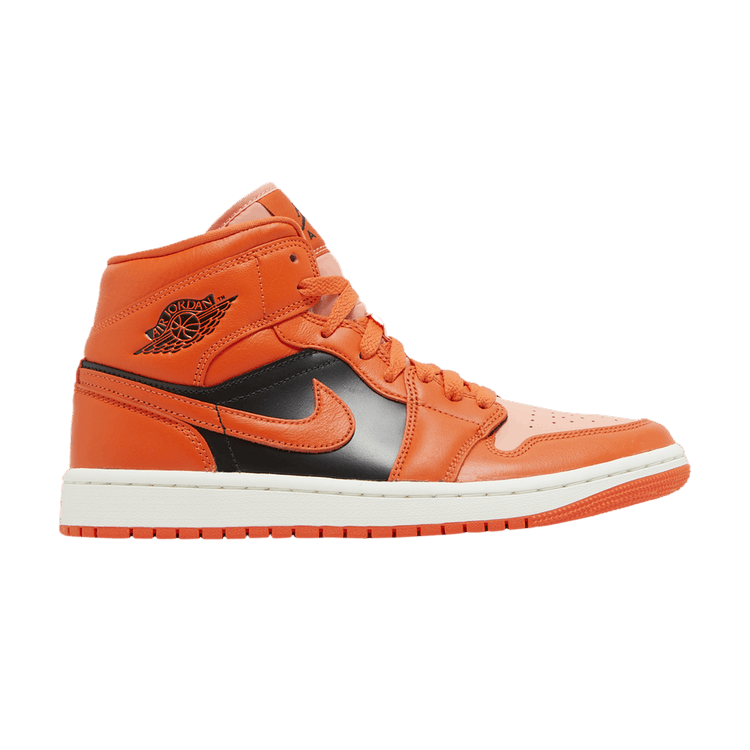 Jordan 1 Mid SE Rush Orange Crimson Bliss (Women's)