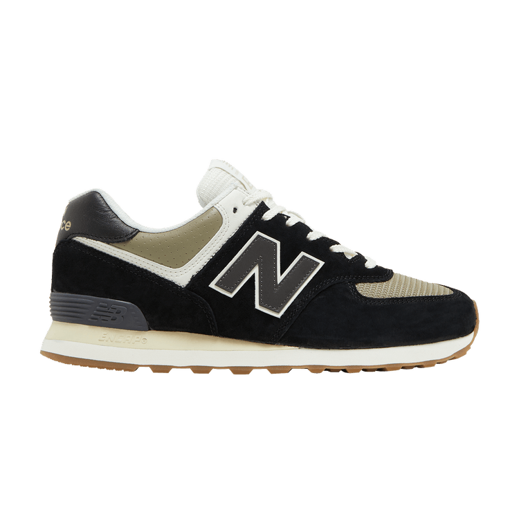 New Balance 574 Black Olive Gum