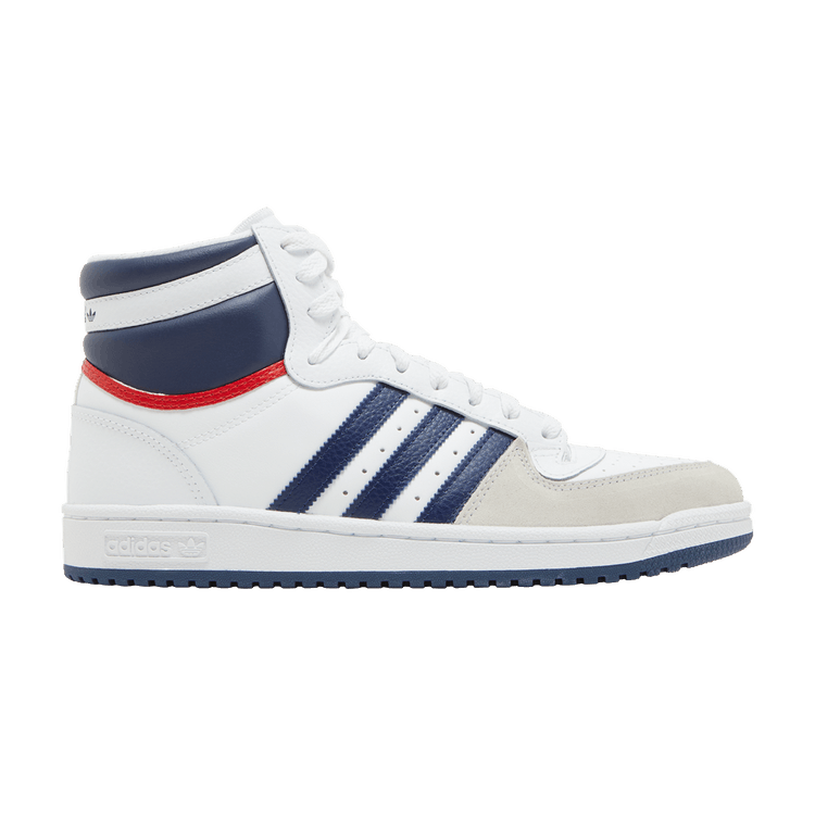 adidas Top Ten Hi White Navy Red