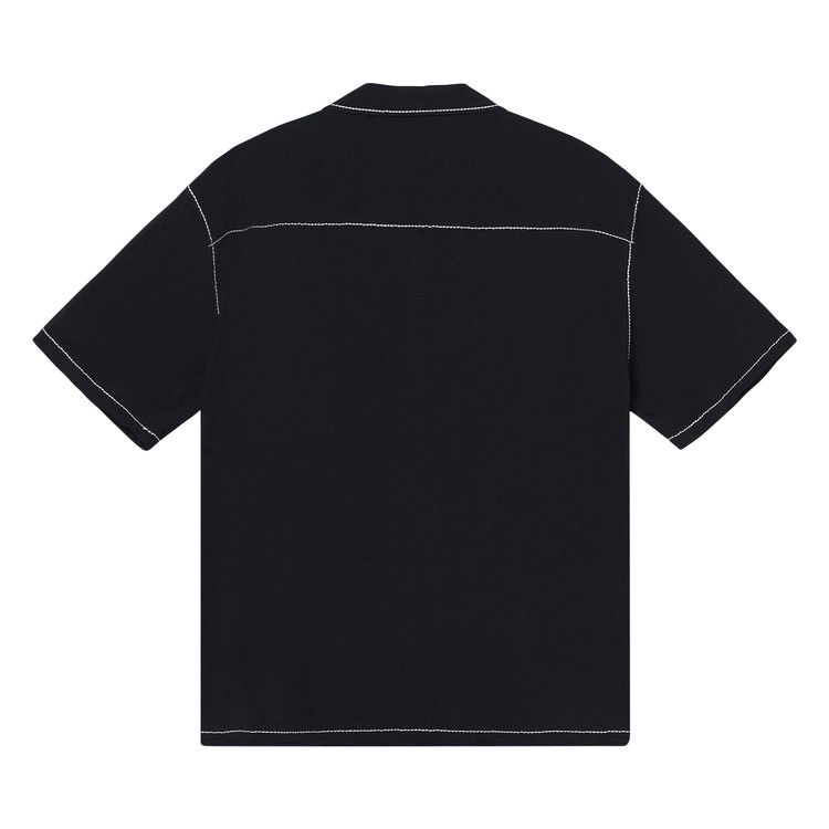 Stussy Contrast Pick Stitched Shirt Black