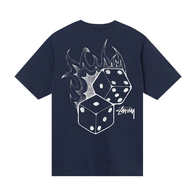 Stussy Fire Dice Tee Navy