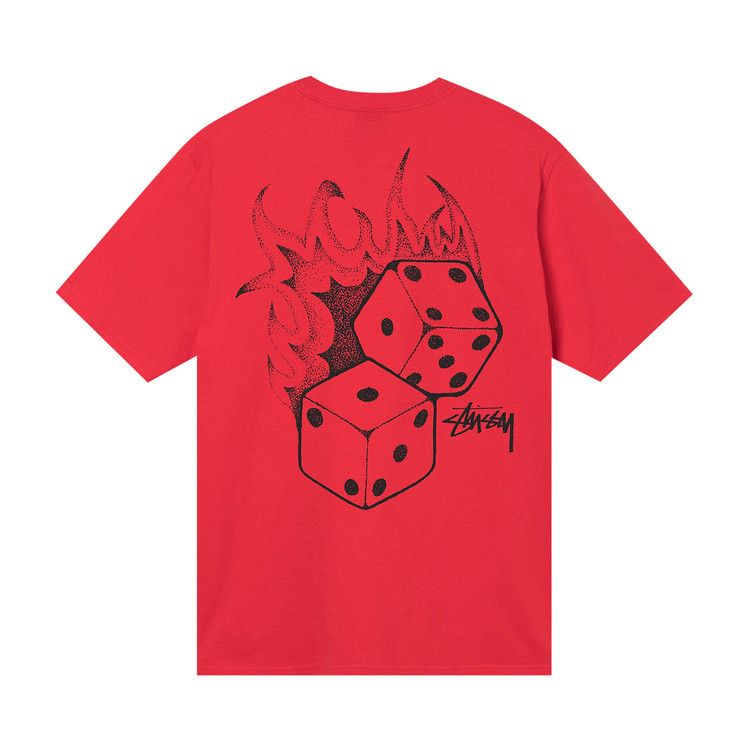 Stussy Fire Dice Tee Red
