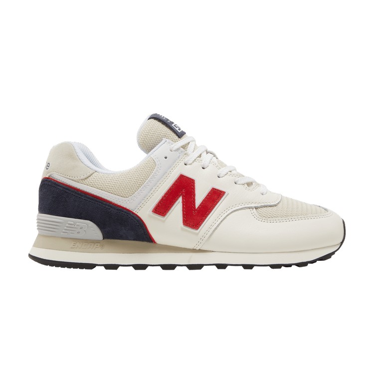 New Balance 574 White Red Navy