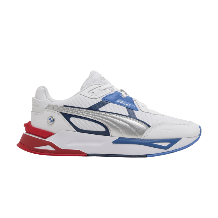 Puma Mirage Sport BMW Motorsport White Silver Strong Blue