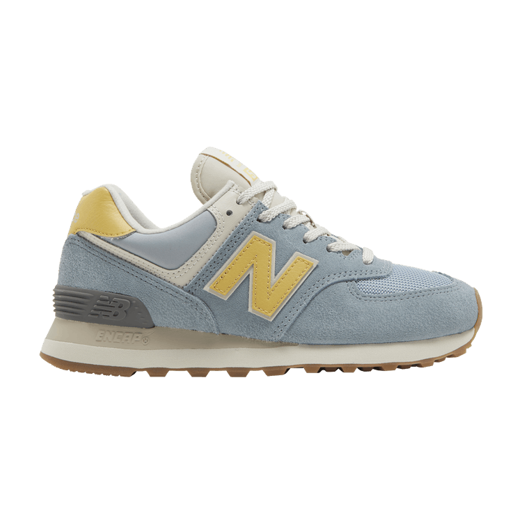 New Balance 574 Light Slate Wheat Field (Women's)