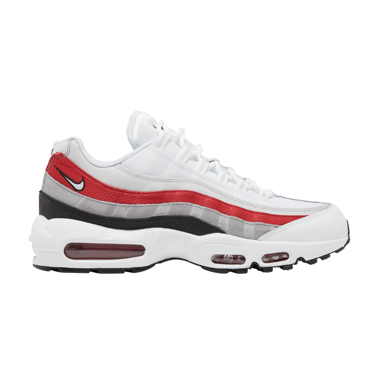 Nike Air Max 95 White Varsity Red Particle Gray