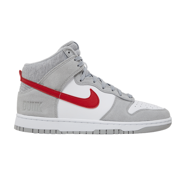 Nike Dunk High Light Smoke Grey Gym Red