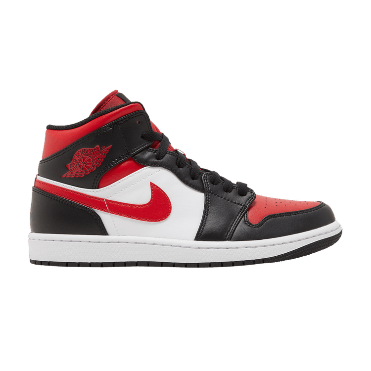 Jordan 1 Mid White Black Red (2022) - Side Kicks