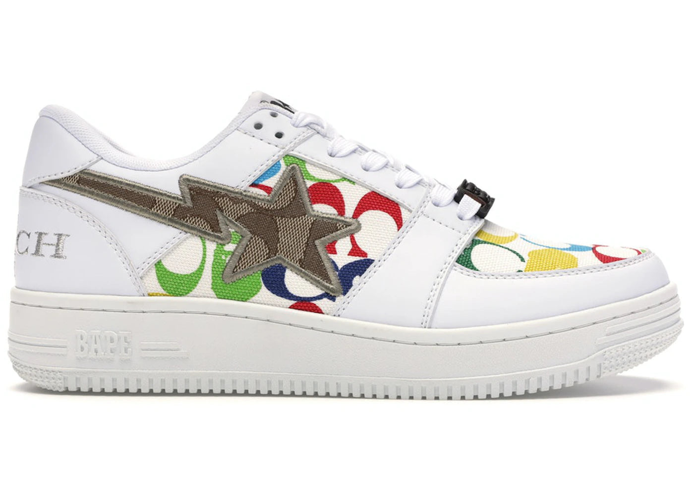 A Bathing Ape Bape Sta Low Coach White