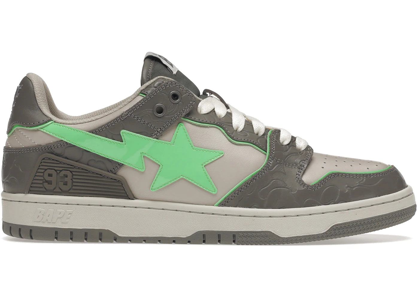 A Bathing Ape Bape SK8 Sta Grey Green