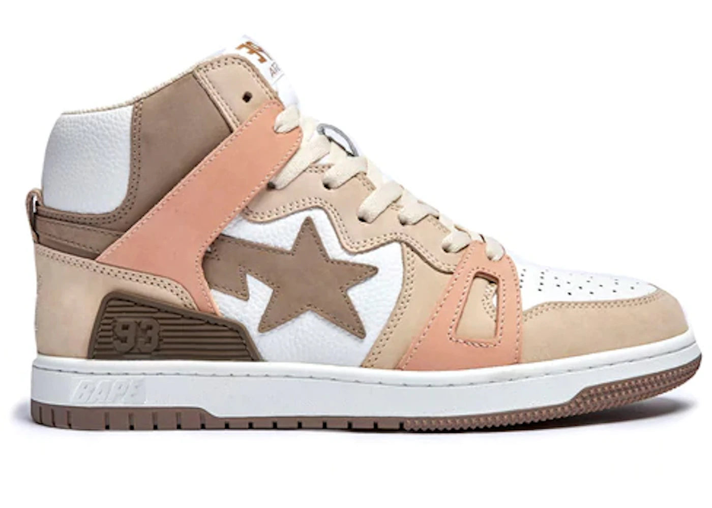 A Bathing Ape Bape Sta 93 Hi Brown
