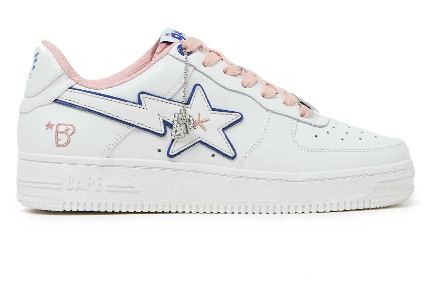 A Bathing Ape Bape Sta BAPY White Pink (Women's)