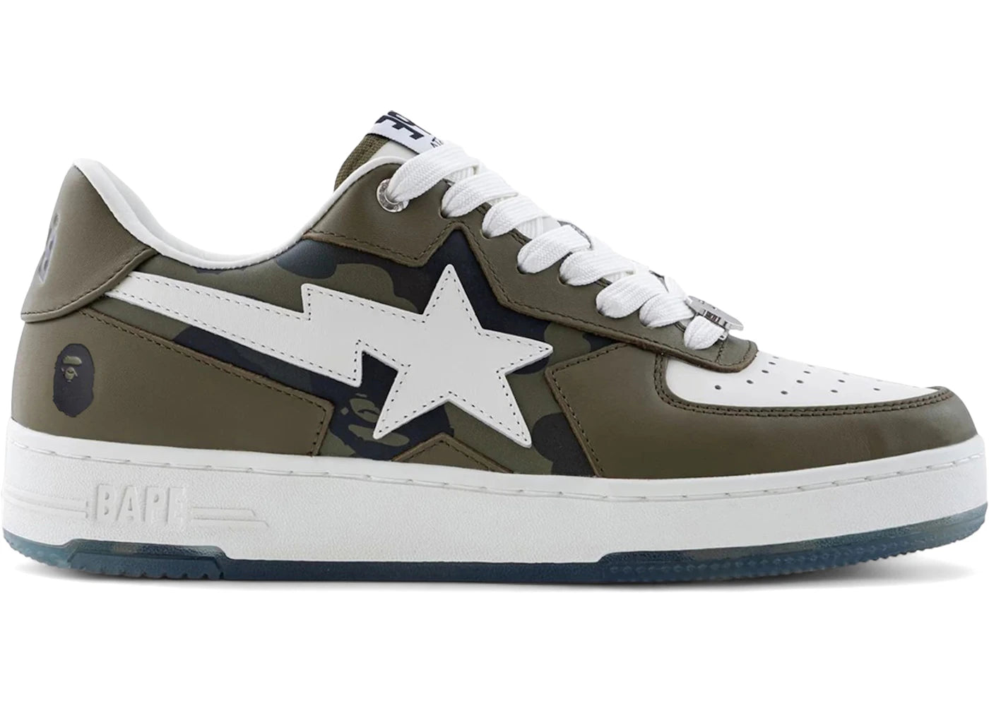 A Bathing Ape Bape Sta Icon #2 Olive Drab Camo