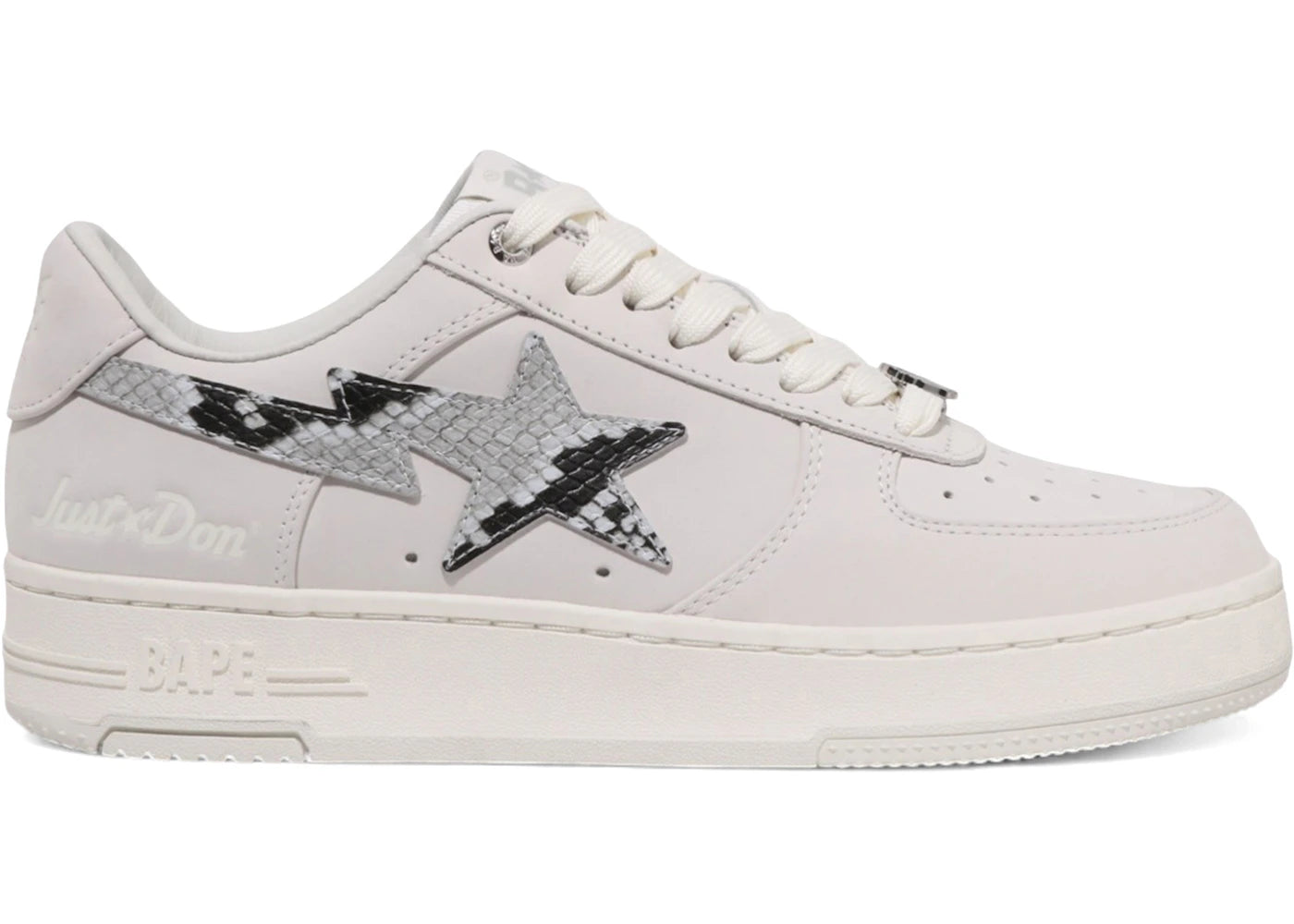 A Bathing Ape Bape Sta Just Don Python White