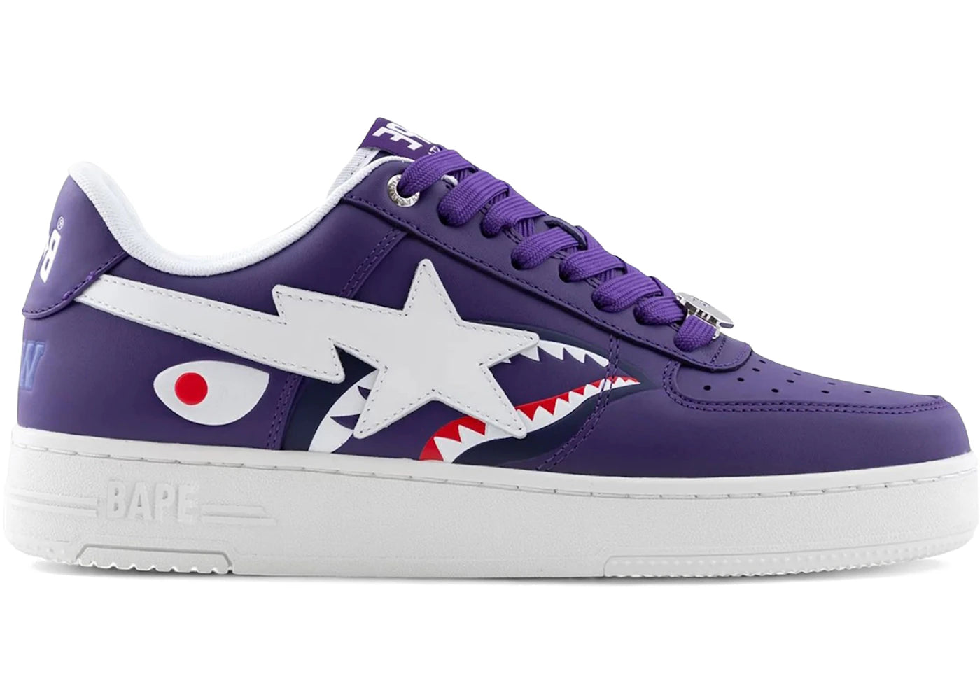 A Bathing Ape Bape Sta Low #2 Shark Purple