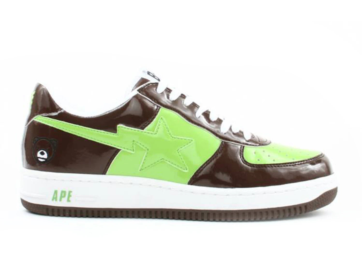 A Bathing Ape Bape Sta Low Baby Milo Bear Brown Green