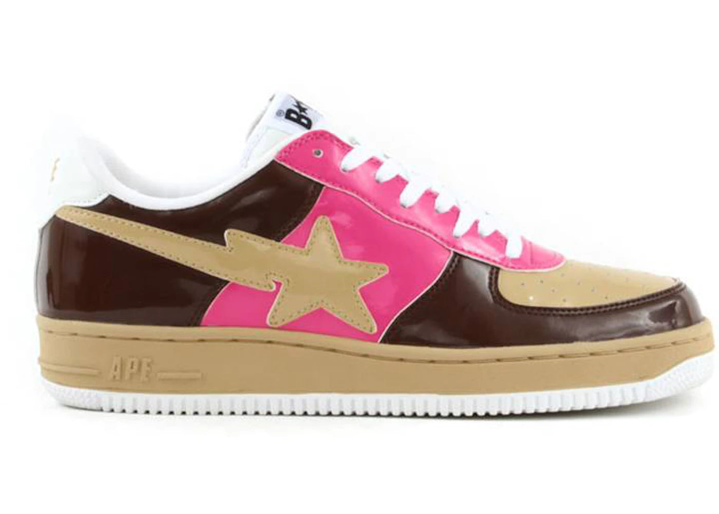 A Bathing Ape Bape Sta Low Coffee Pink