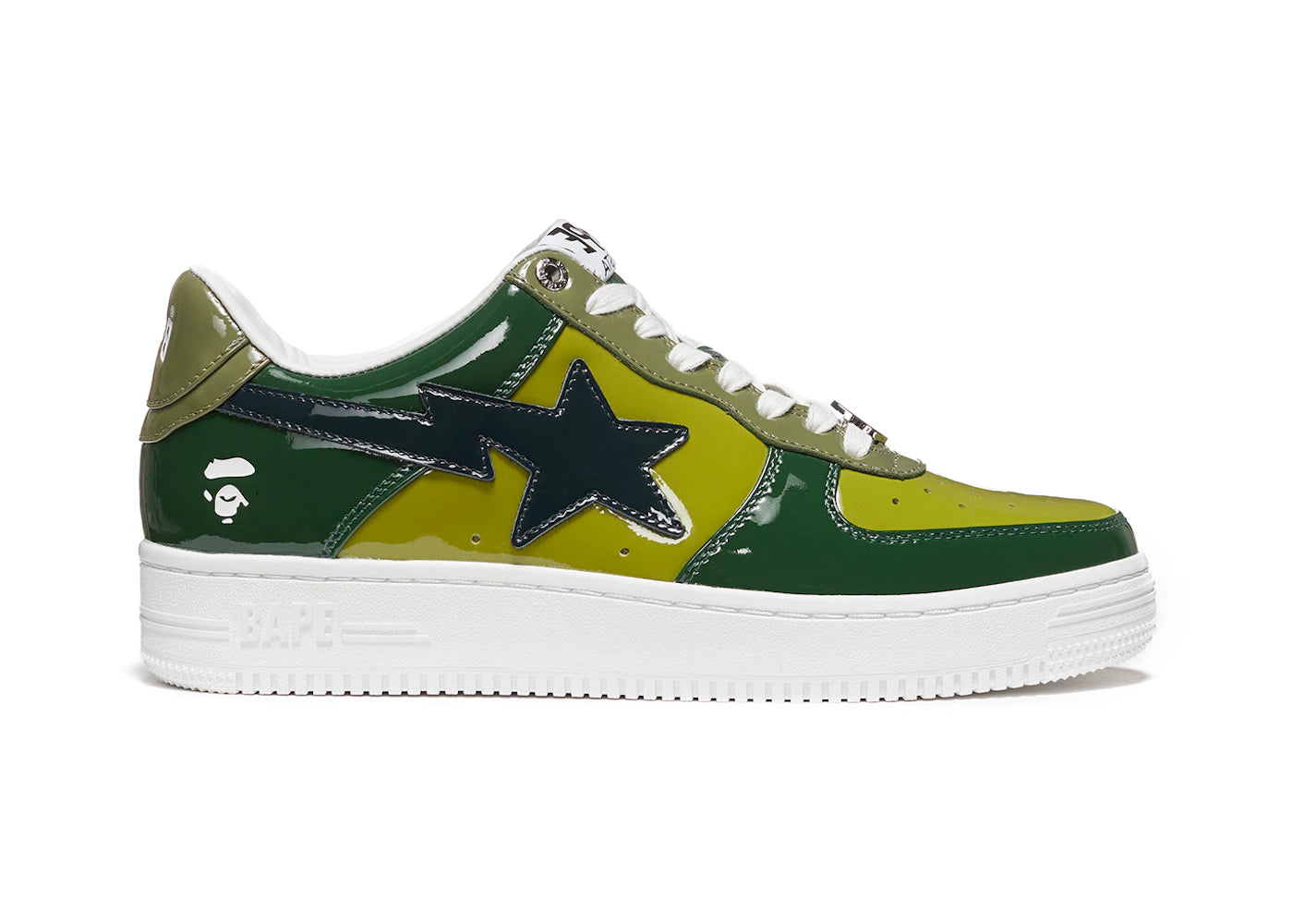 A Bathing Ape Bape Sta Low Color Camo Combo Green