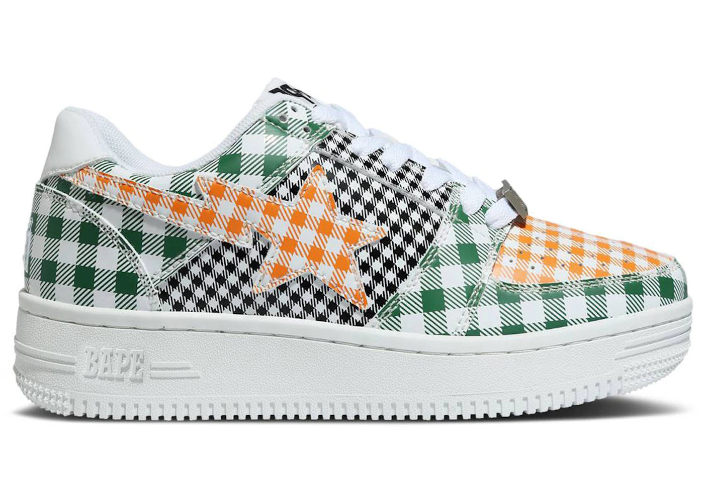 A Bathing Ape Bape Sta Low Gingham Green