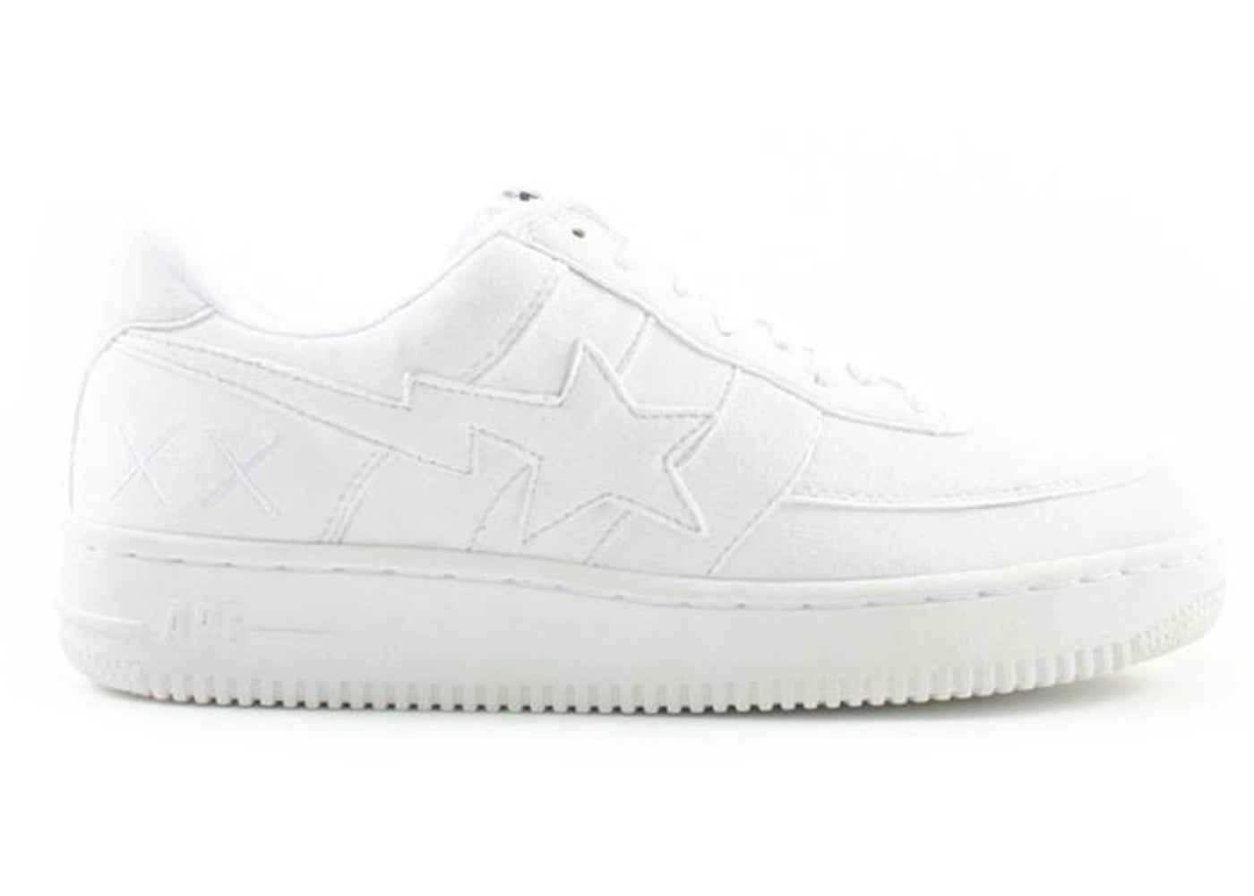 A Bathing Ape Bape Sta Low KAWS White Suede