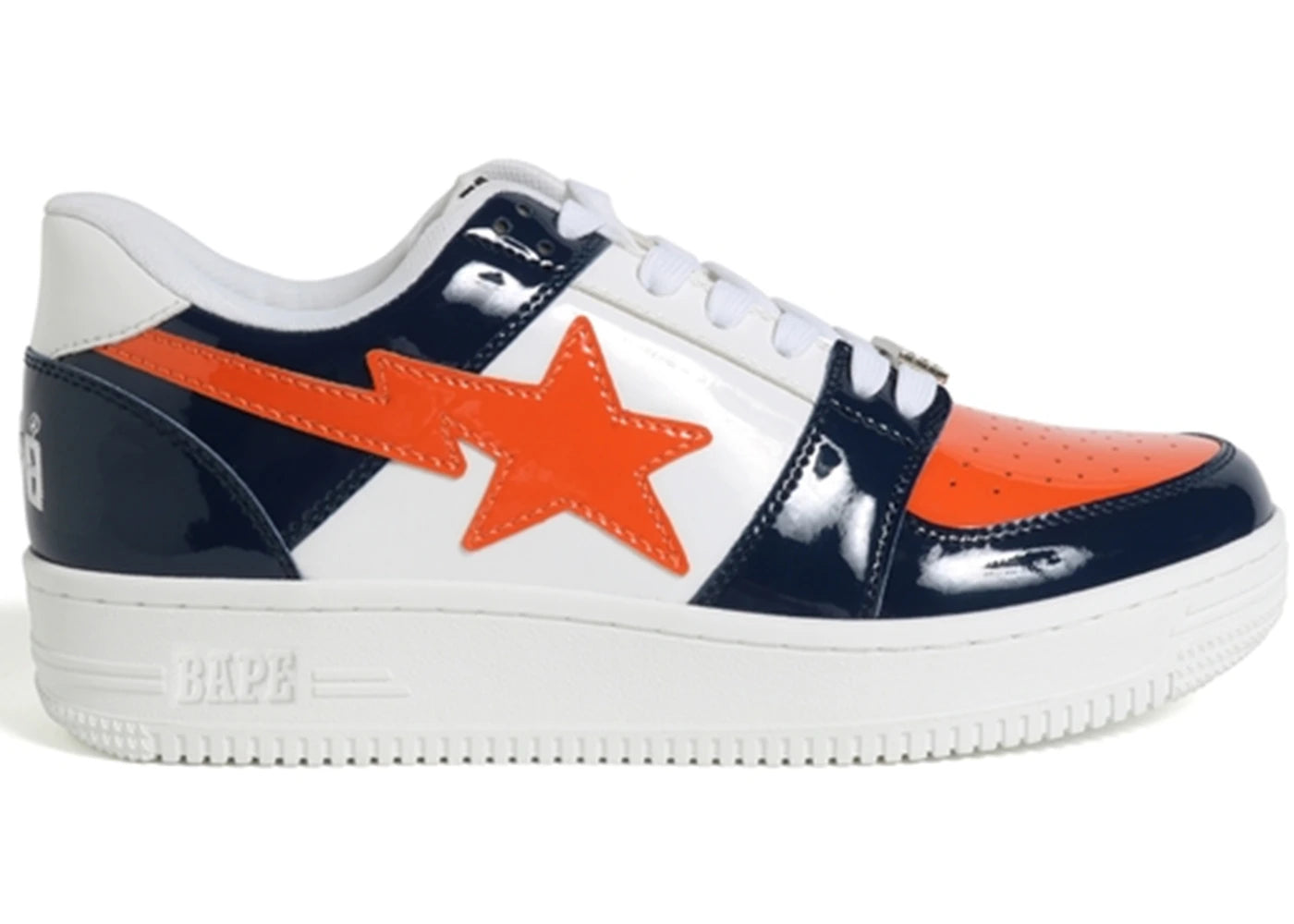 A Bathing Ape Bape Sta Low Navy White Orange (2019)