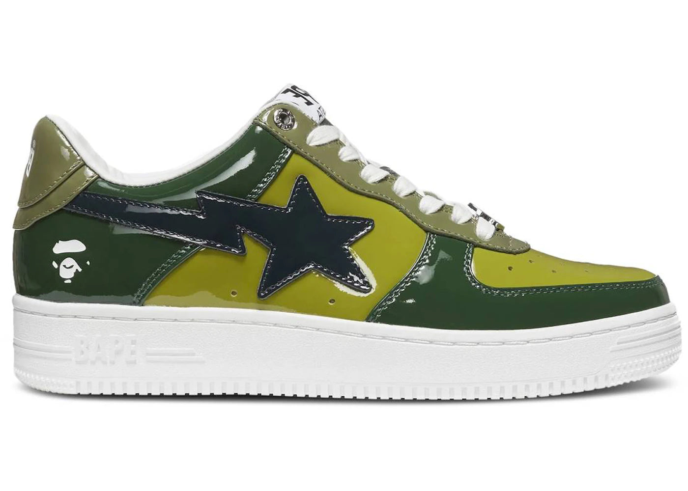 A Bathing Ape Bape Sta Low Olive Color Combo