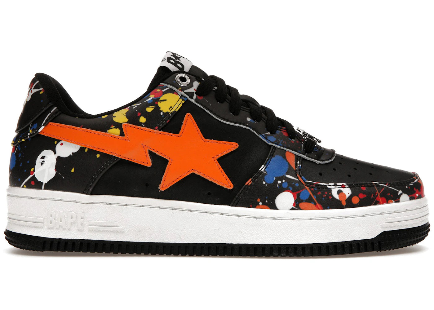 A Bathing Ape Bape Sta Paint Splatter Black