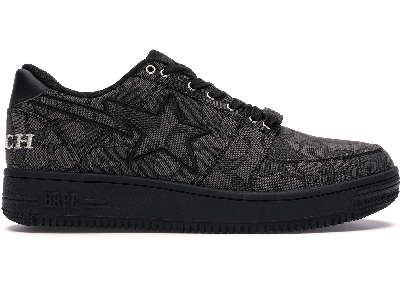 A Bathing Ape Bape Sta Low Coach Black