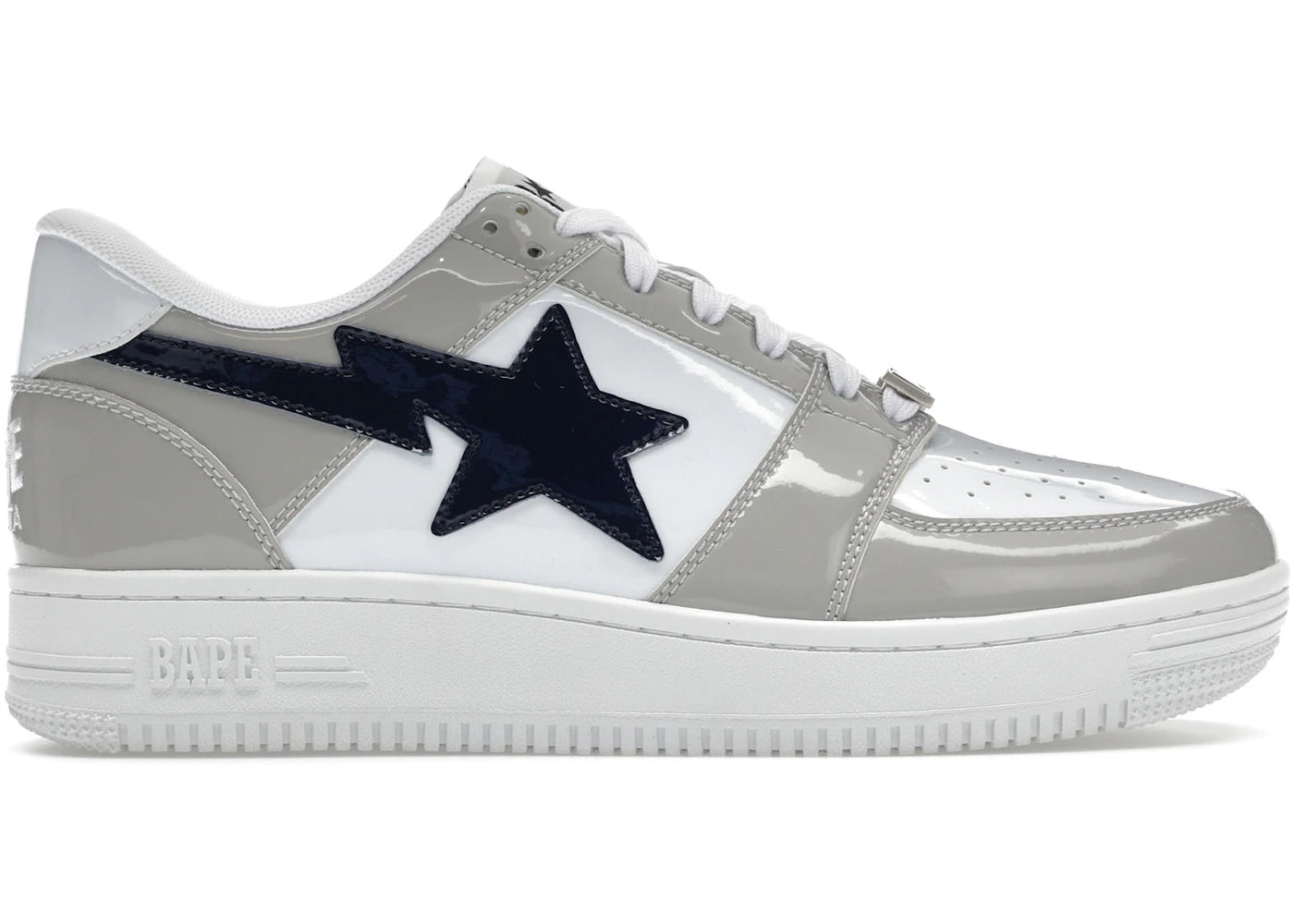 A Bathing Ape Bape Sta Low White Grey