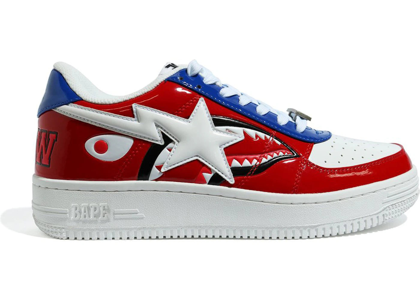 A Bathing Ape Bape Sta Low M2 20th Anniversary Patent Red