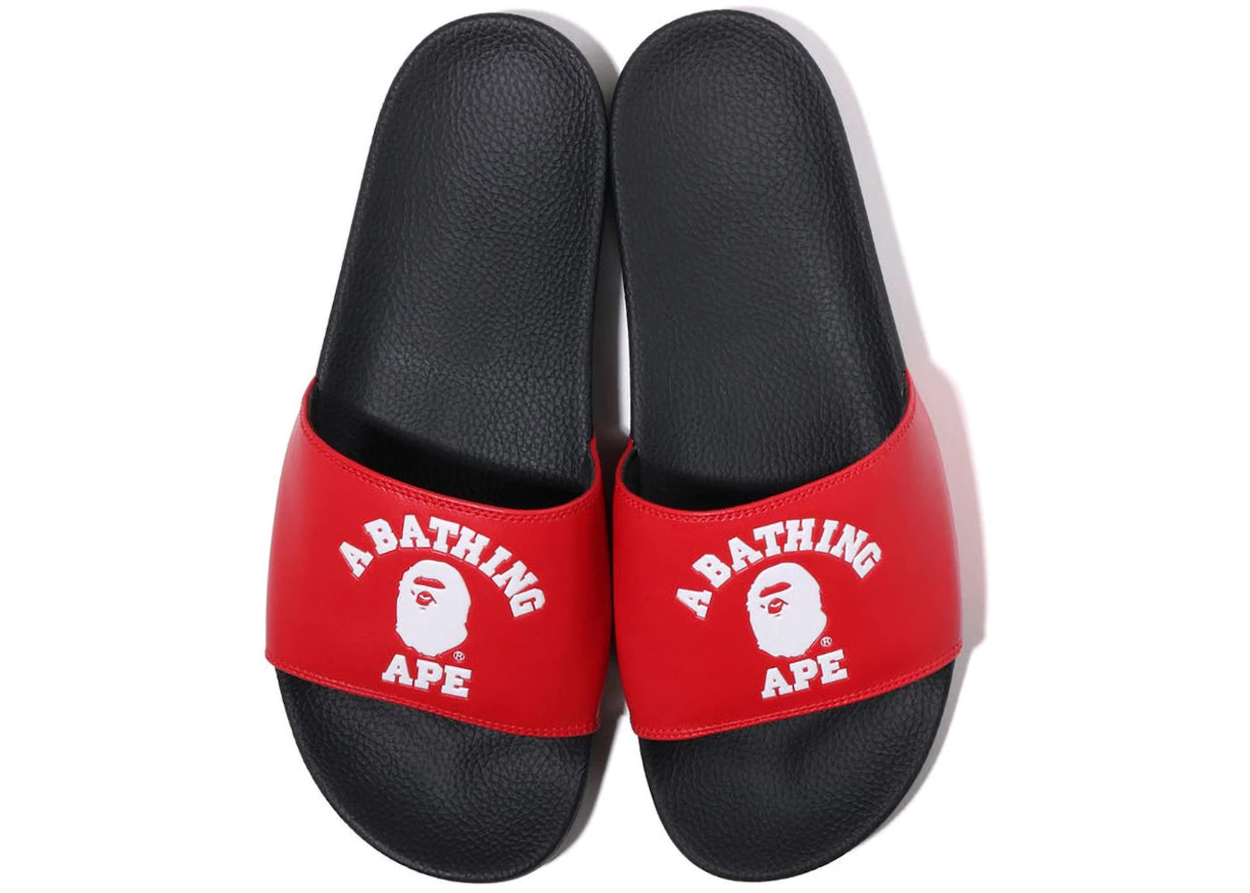 A Bathing Ape College Slide Sandal Online Exclusive Red (2022)