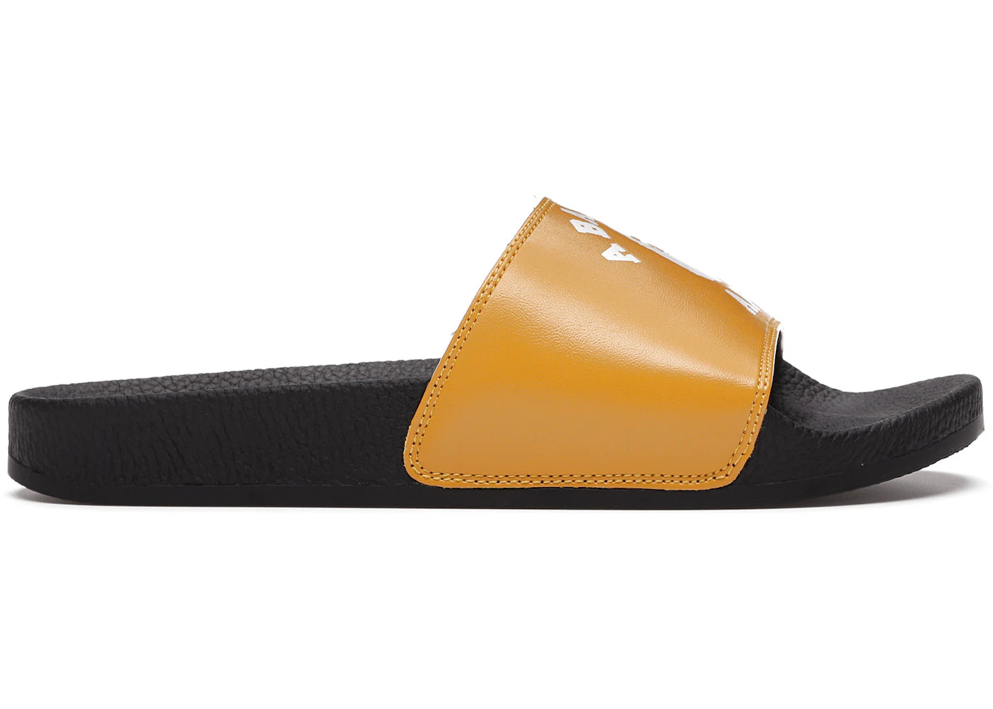 A Bathing Ape College Slide Sandals Yellow