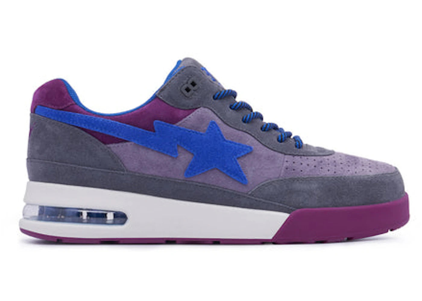 A Bathing Ape Road Sta Premium Suede Purple Blue