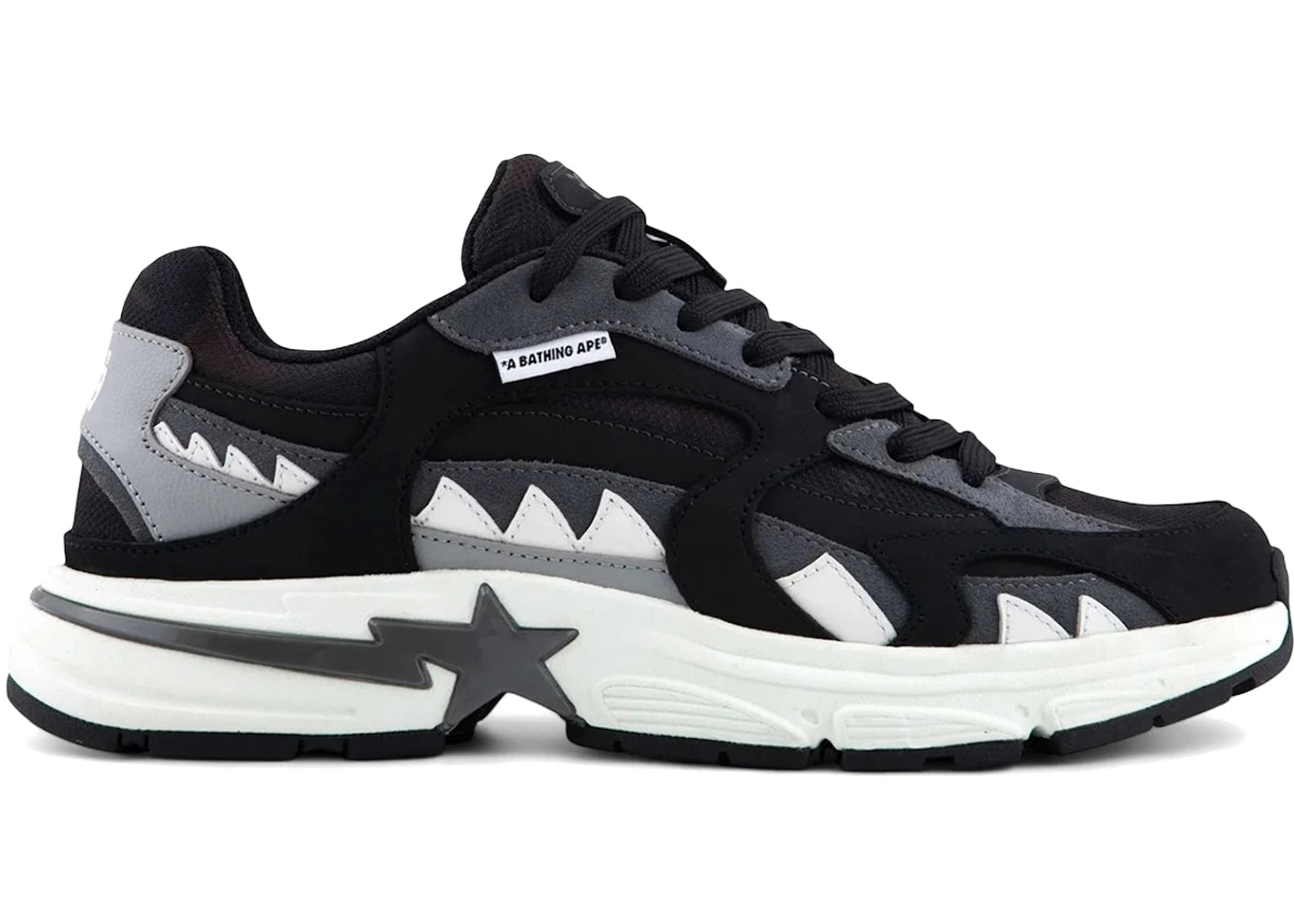 A Bathing Ape Shark Sta #1 Black