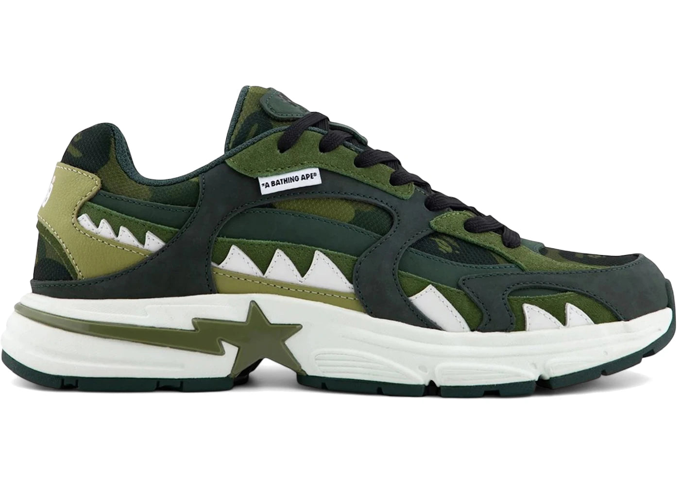 A Bathing Ape Shark Sta #1 Green
