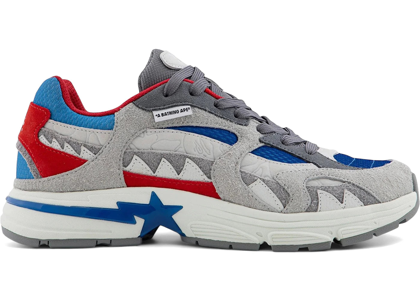 A Bathing Ape Shark Sta #2 Blue Grey Red