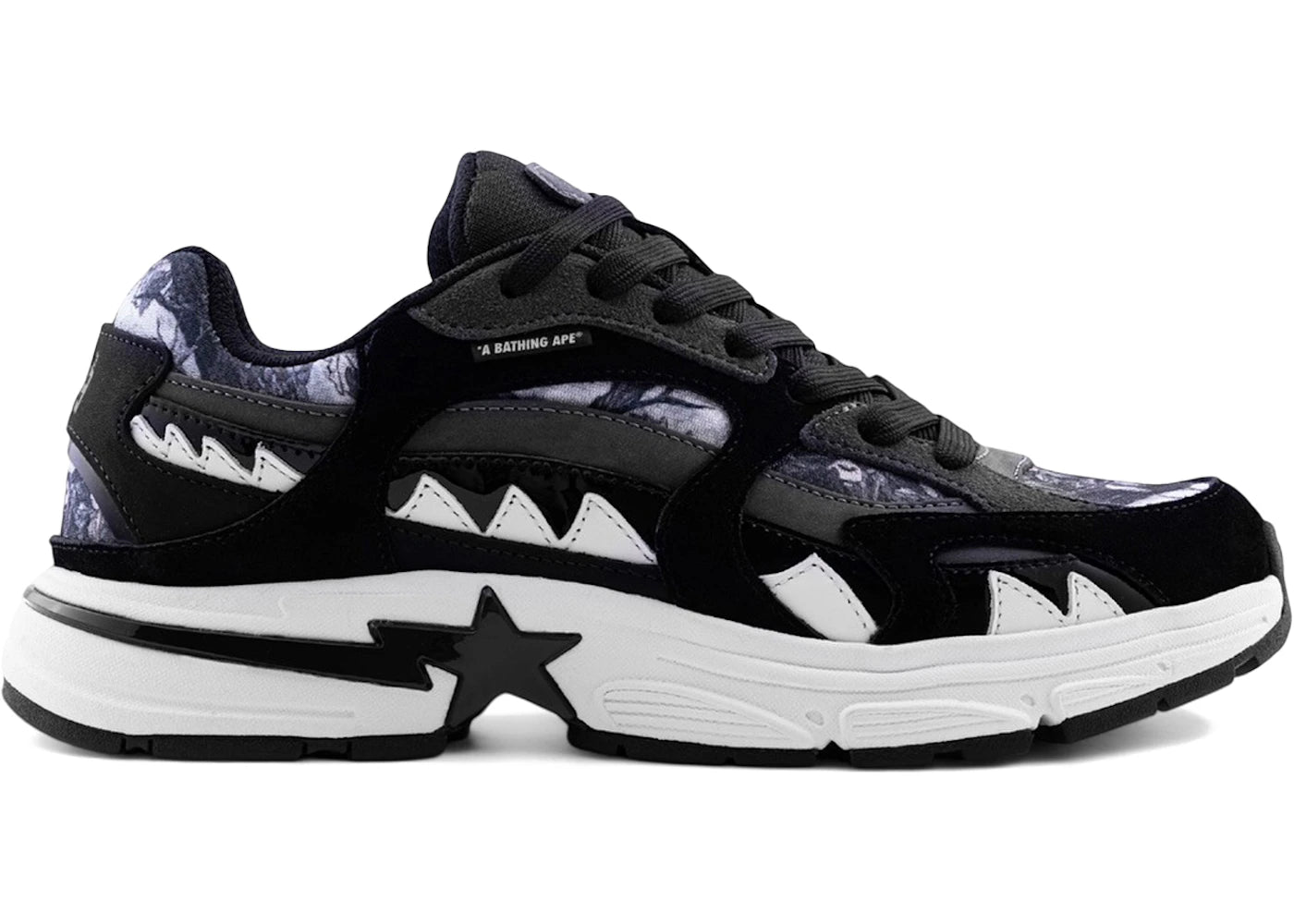A Bathing Ape Shark Sta Tree Edge Camo Black