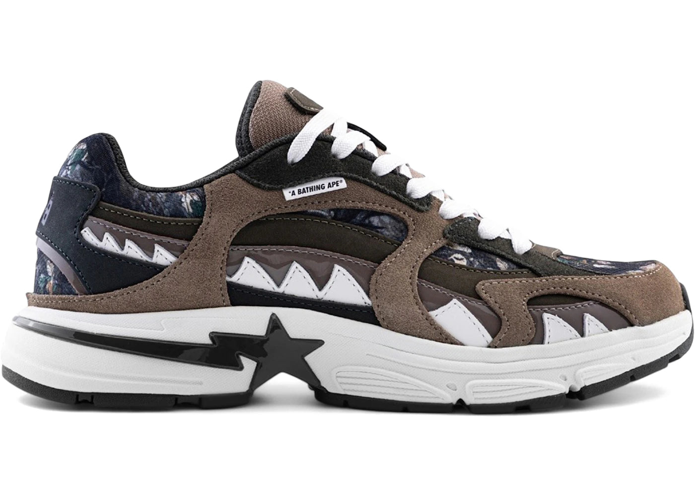 A Bathing Ape Shark Sta Tree Edge Camo Duck Green
