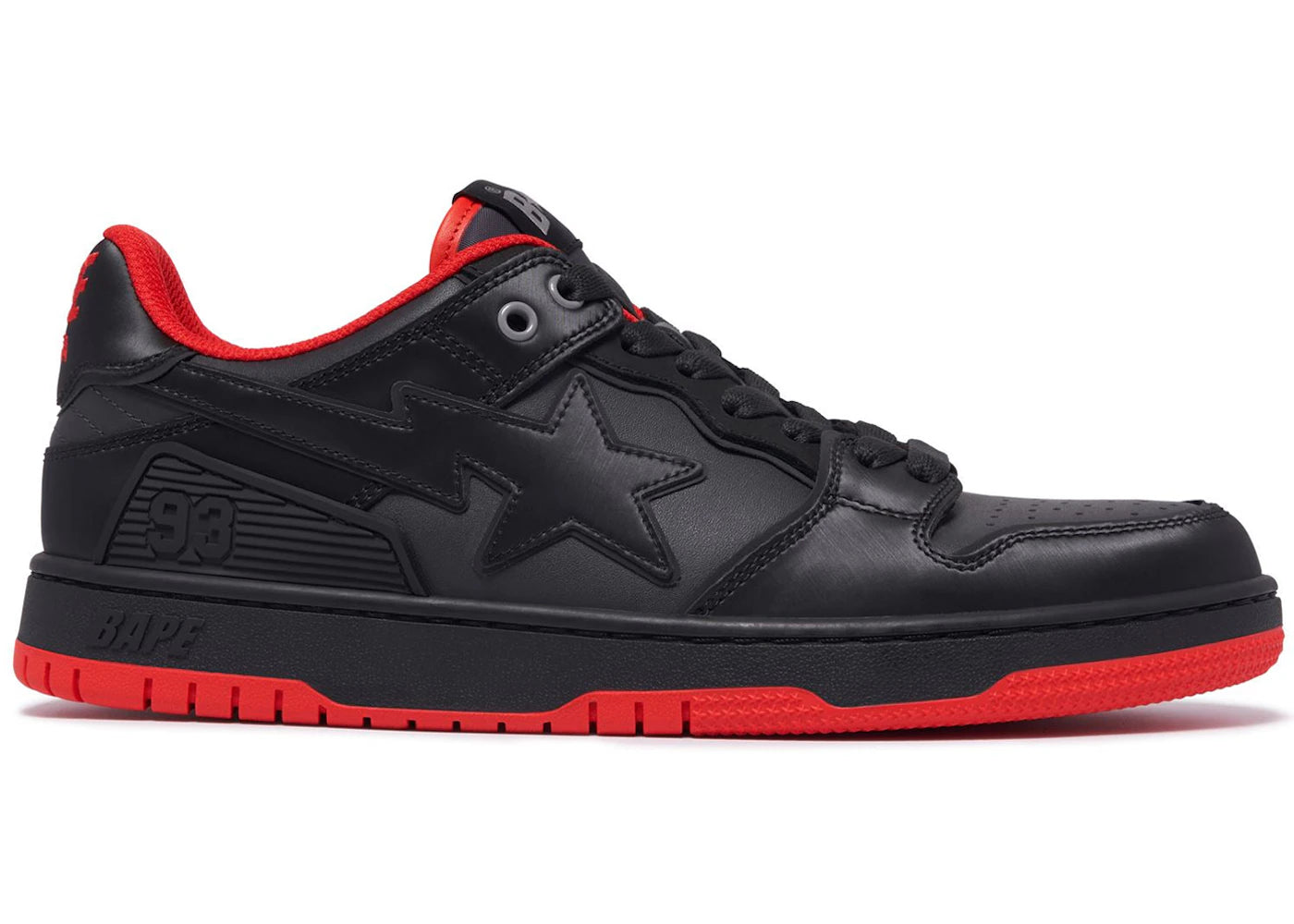 A Bathing Ape Sk8 Sta #4 Grey Black Red