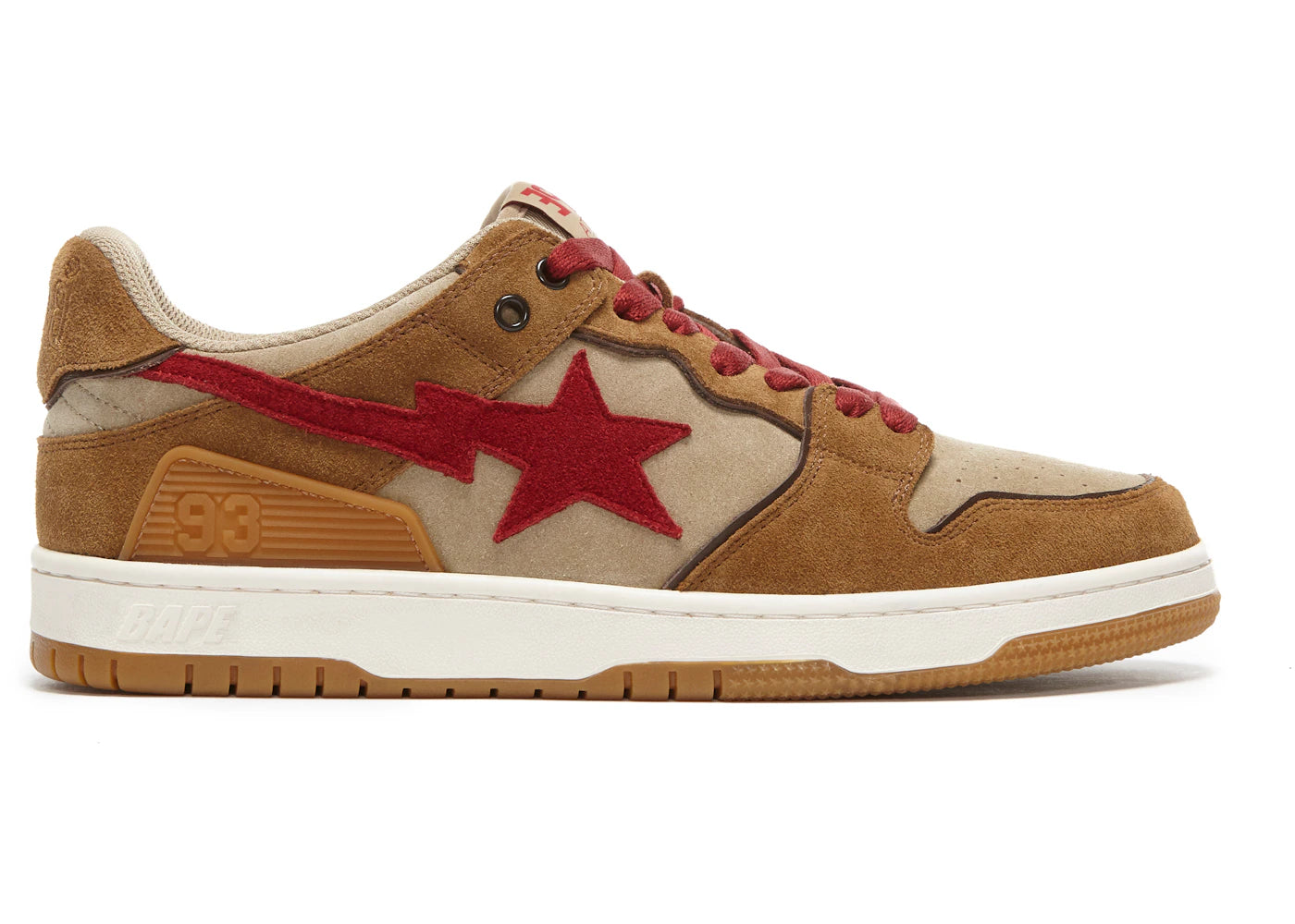 A Bathing Ape Sk8 Sta Wheat Red