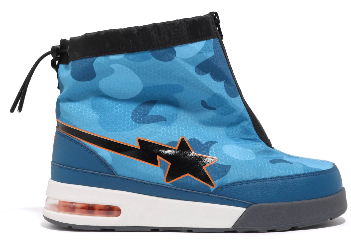 A Bathing Ape Zip Road Sta Honeycomb Camo Blue