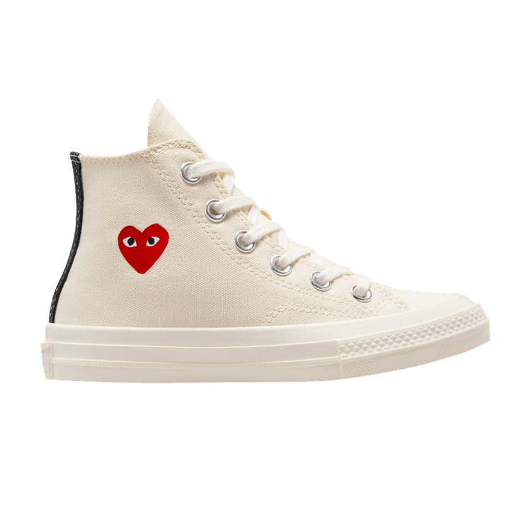 Converse Chuck Taylor All Star 70 Hi Comme des Garcons PLAY Single Heart Milk (PS)