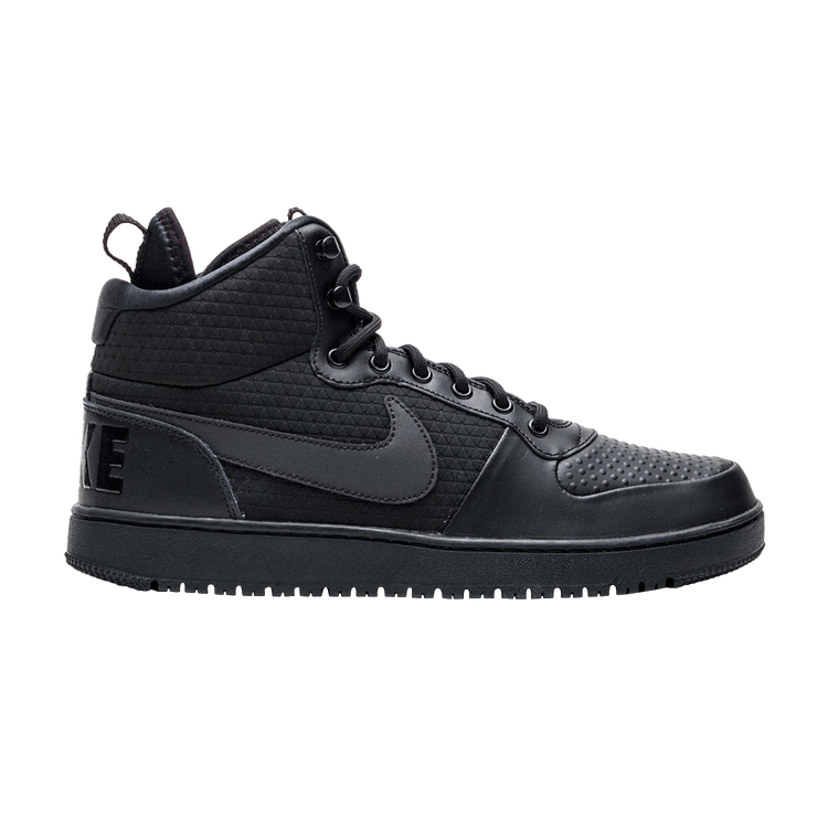 Nike Court Borough Mid Winter Triple Black