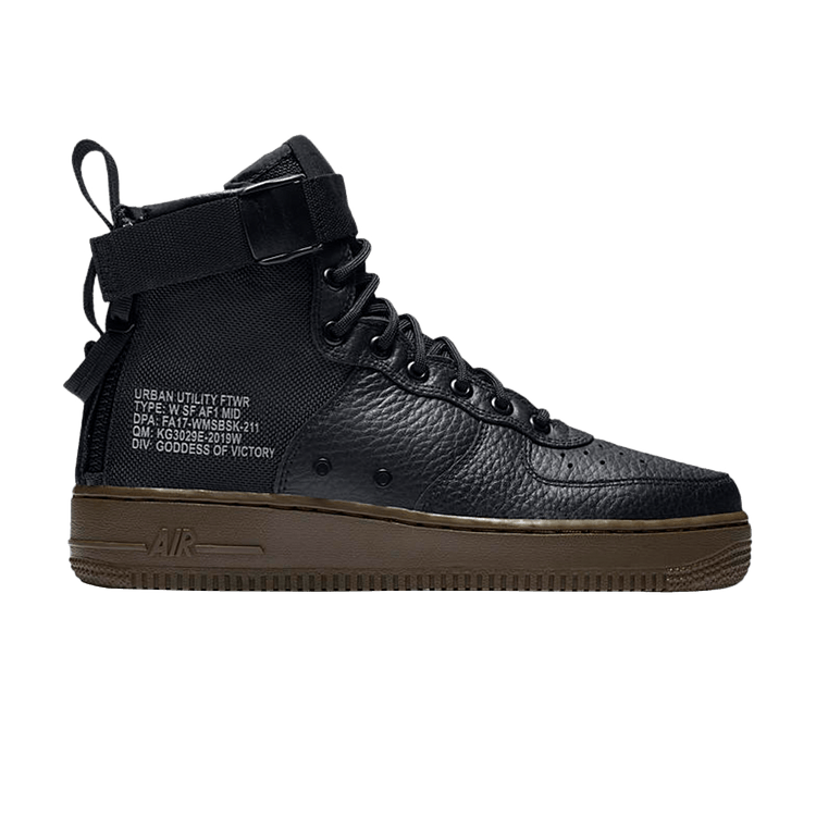 Nike SF Air Force 1 Mid Black Dark Hazel (Women's)