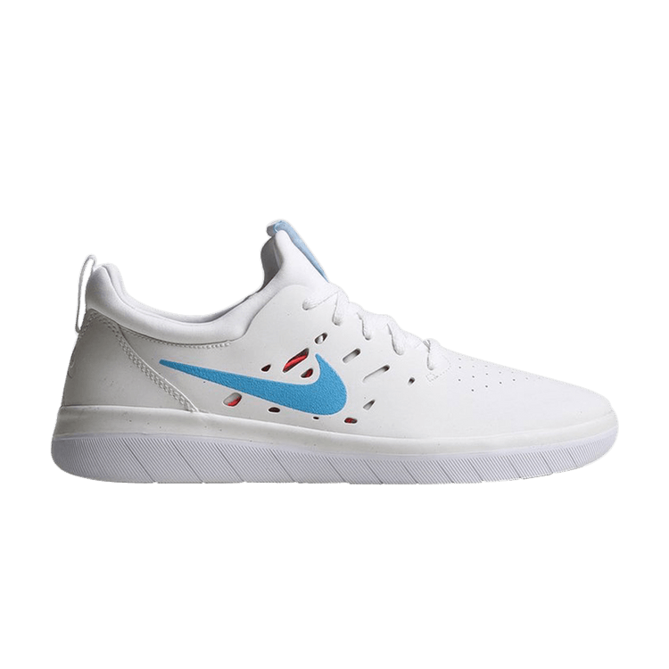 Nike SB Nyjah Summit White Light Blue Fury