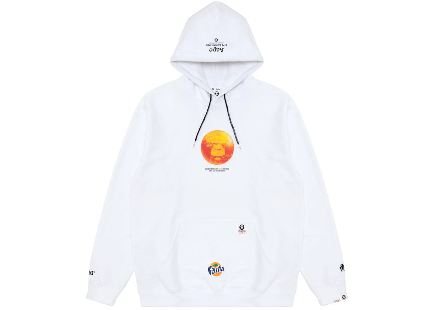 BAPE x Coca-Cola Moonface Graphic Hoodie Fanta