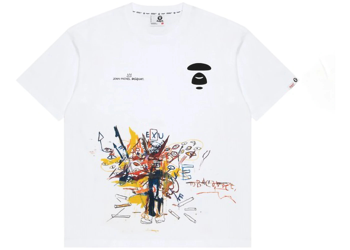 BAPE x Jean Michel Basquiat #4 Tee White