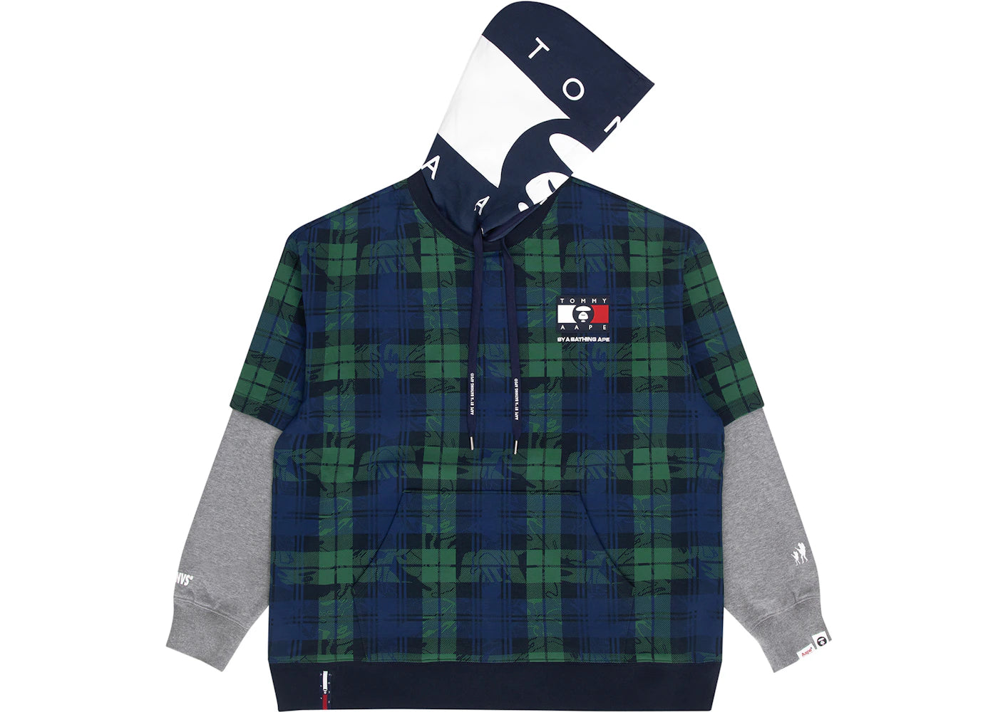 BAPE x Tommy Faux Layered Hoodie Multi