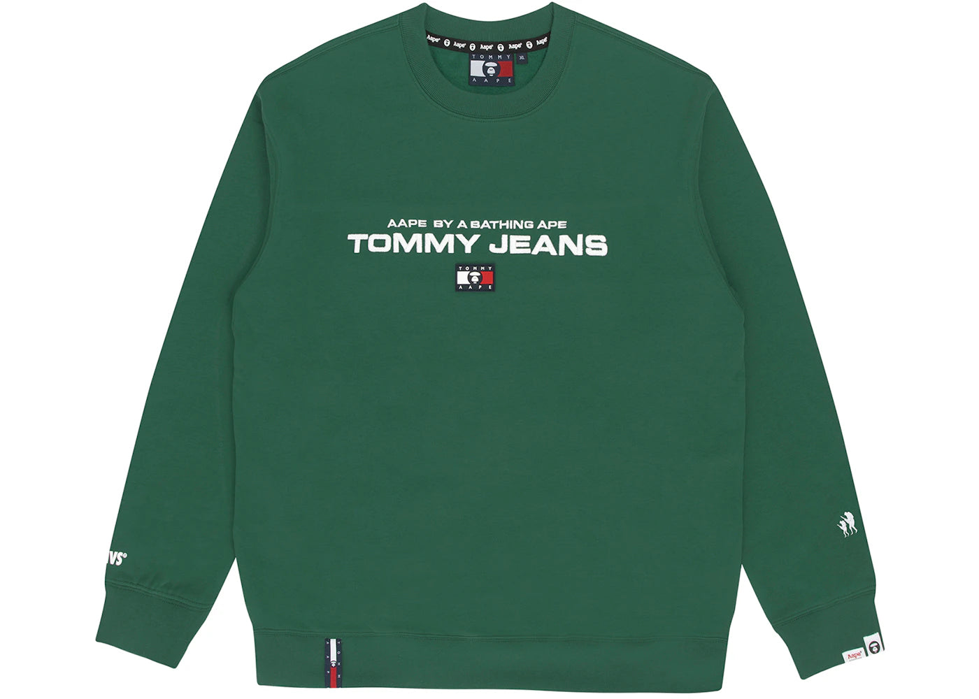 BAPE x Tommy Flag Sweatshirt Green