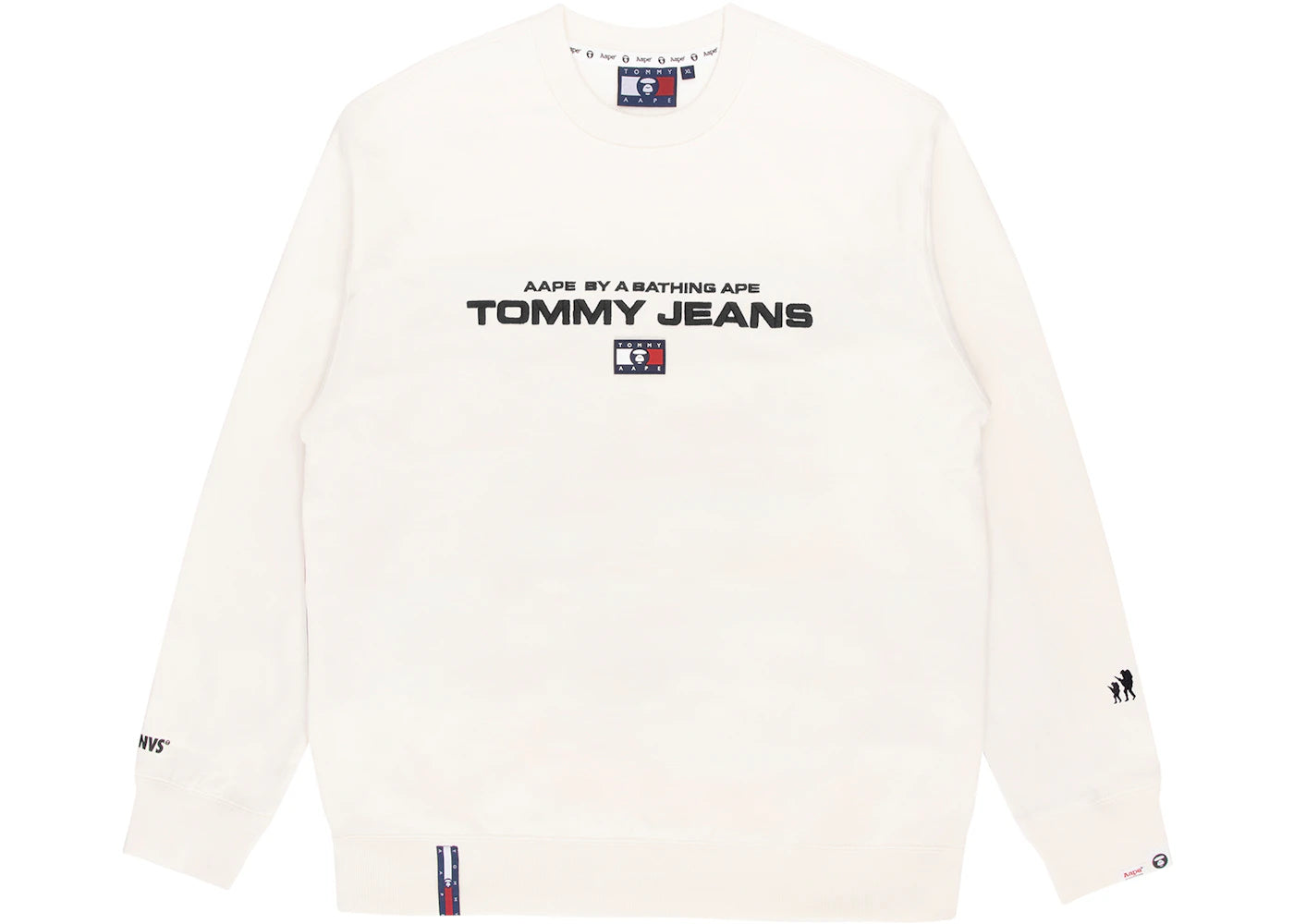 BAPE x Tommy Flag Sweatshirt White